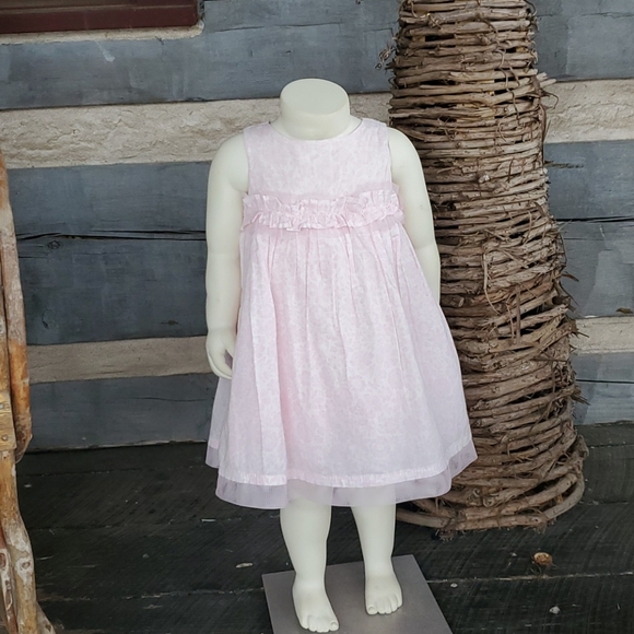 NEW 6/9 MONTH 🌷ADORABLE PINK EASTER DRESS - Picture 1 of 15